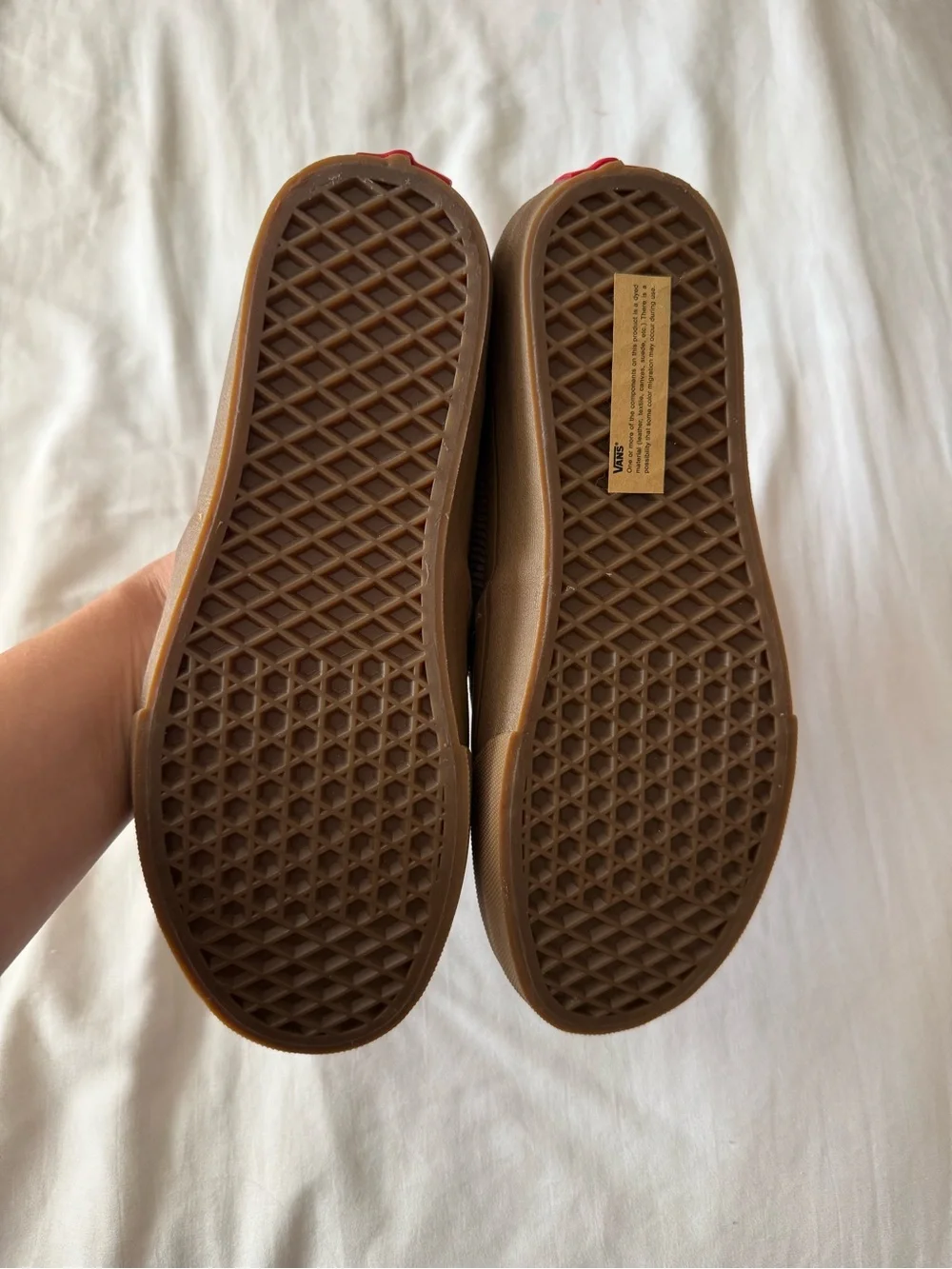 Vans Brown Suede & Corduroy Slip-On Sneakers